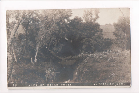 NE, WATERBURY - view of Otter Creek - RPPC - B06303