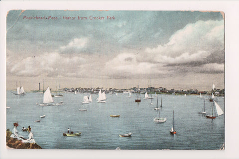 MA, Marblehead - Harbor from Crocker Park postcard - NH0056