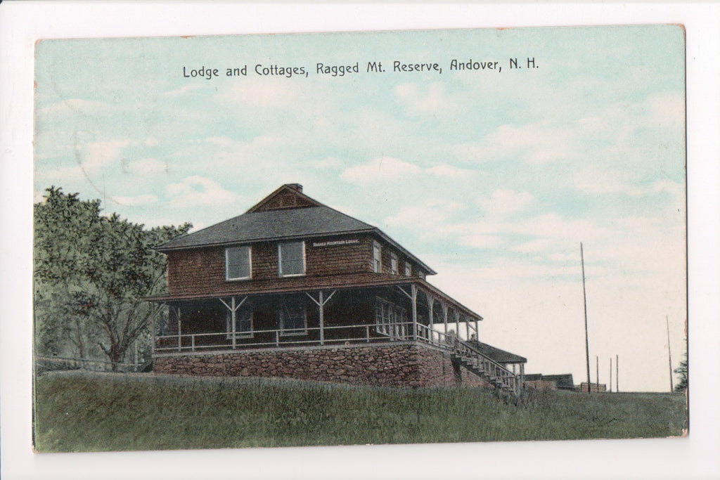 NH, Andover - Lodge and Cottages postcard - MB0740