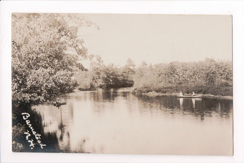 NH, Barnstead - River or lake scene - RPPC - 505143