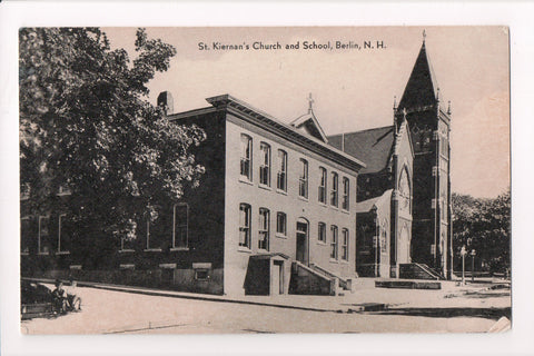 NH, Berlin - St Kiernans Church and School postcard - w02608