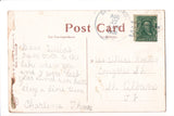 NH, Chesterfield - Lake Spofford - Granitge, person on porch - D05354