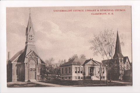NH, Claremont - Universalist and Episcopal Churches, library - w02343
