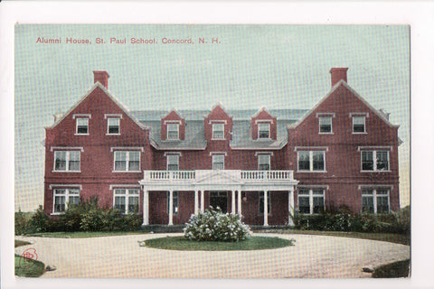 NH, Concord - St Paul School, Alumni House closeup - CP0476