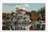 NH, Concord - St Paul School, Sheldon Library postcard - w03338