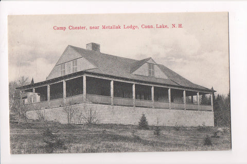 NH, Pittsburg - Camp Chester on Connecticut Lake closeup postcard - w00507
