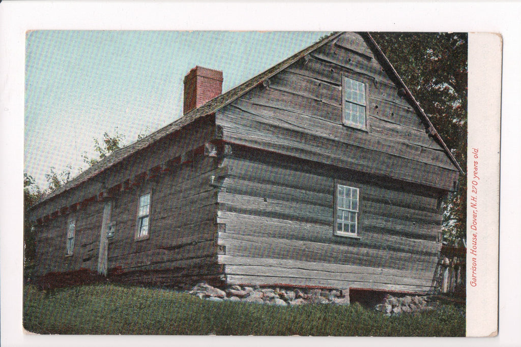 NH, Dover - Garrison House - 270 years old - Hugh C Leighton postcard - K06014
