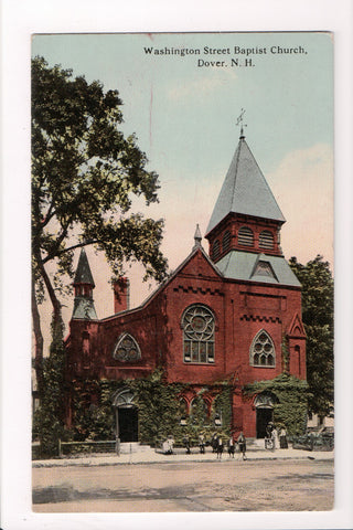 NH, Dover - Washington Street Baptist Church postcard - cr0064
