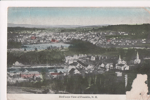 NH, Franklin - Bird Eye view - z17006 - postcard **DAMAGED / AS IS**