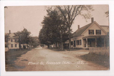 NH, FREEDOM - Maple Street, FREEDOM LODGE FARM - RPPC - A10096