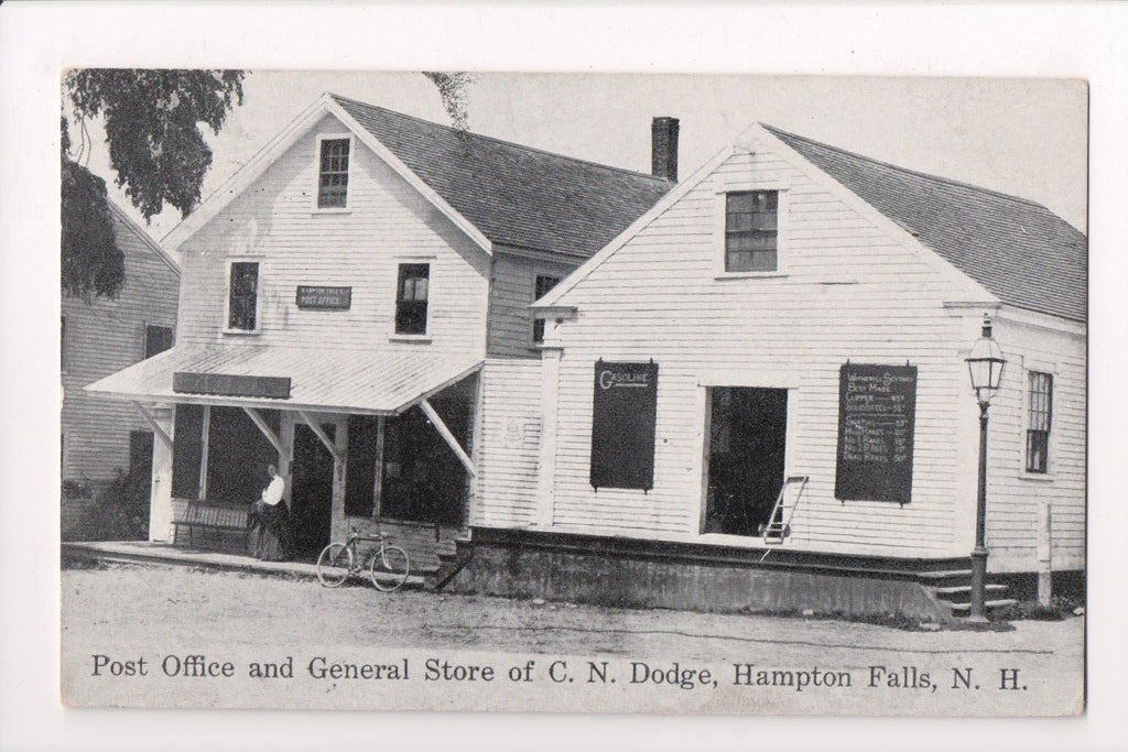 NH, HAMPTON FALLS - Post Office and C N Dodge Store - RFD cancel - A10048
