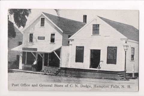 NH, Hampton Falls - Post Office and C N Dodge Store - RFD cancel - A10048
