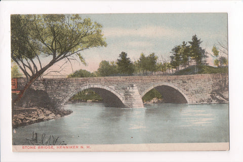 NH, Henniker - Stone Bridge closeup postcard - C08739