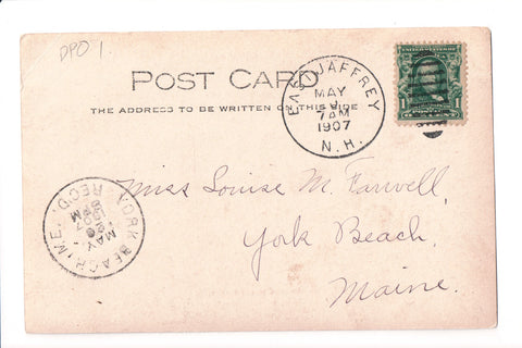 pm DPO - NH, East Jaffrey - 1907 cancel - Helbock S/I #1 - L03160