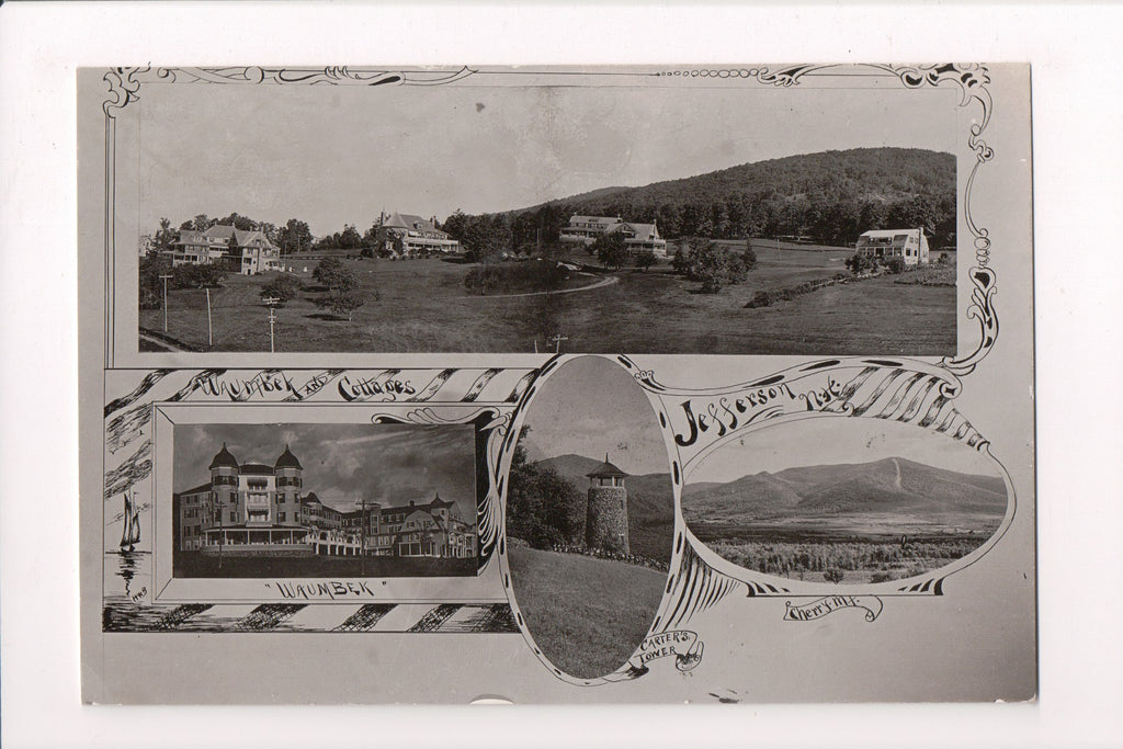 NH, JEFFERSON - Waumbek and cottages, Carters Tower, Cherry Mtn RPPC - E10222