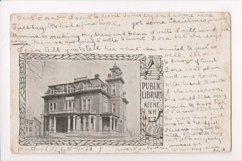 NH, Keene - Public Library postcard - C08733