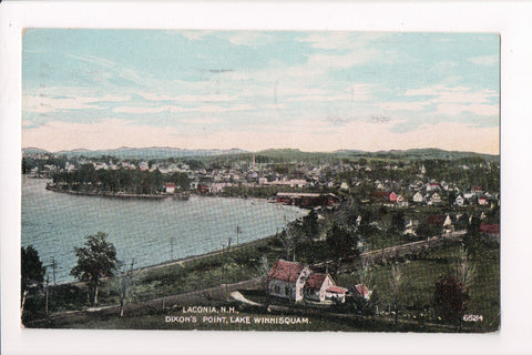NH, Laconia - Dixons Point, Lake Winnisquam BEV postcard - w03837