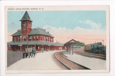 NH, Nashua - Nashua Union Station, Railroad Train Depot - B17136