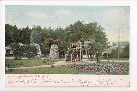 NH, Salem - Canobie Lake entrance, People on platform - C08732