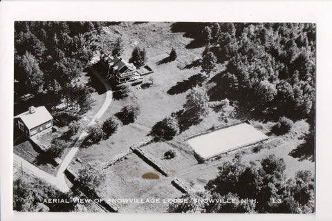 NH, Snowville - Snowvillage Lodge aerial - RPPC - I04045