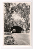 NH, WEST OSSIPEE - Covered Bridge closeup - RPPC - F09061