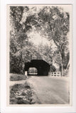 NH, West Ossipee - Covered Bridge closeup - RPPC - F09061