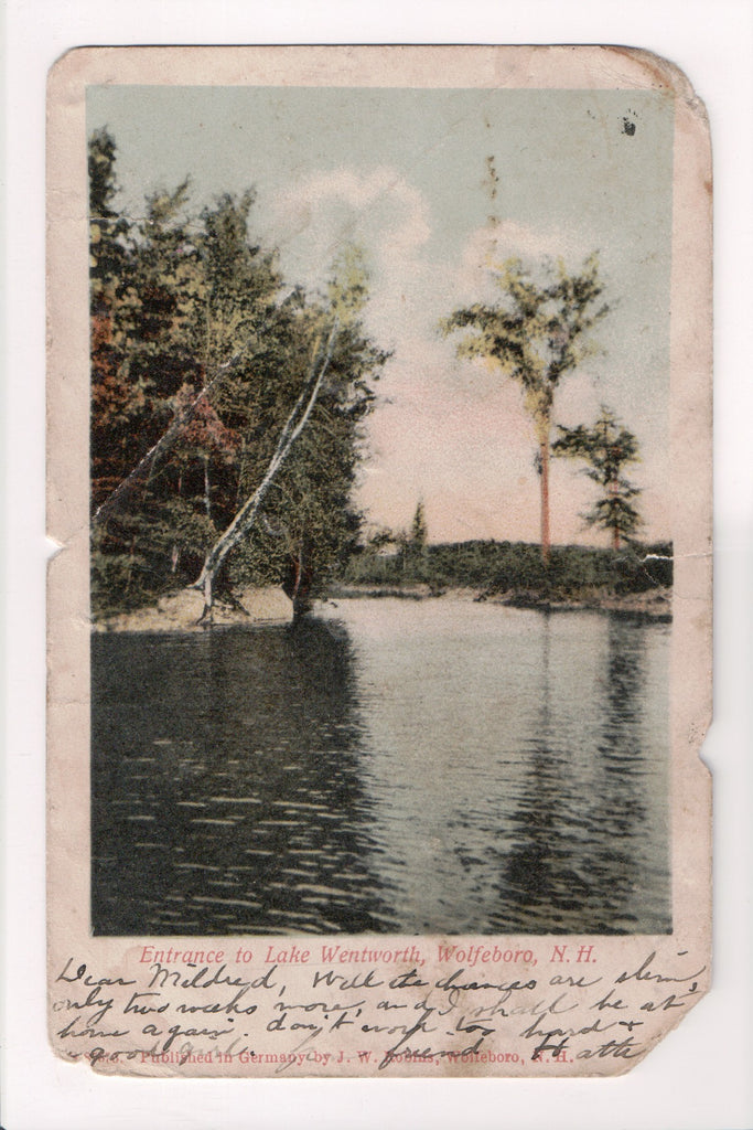 NH, Wolfeboro - entrance to Lake Wentworth - z17044 **DAMAGED / AS IS**