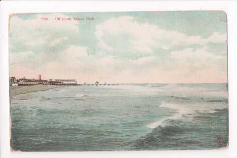 NJ, Asbury Park - Off shore view postcard - B04001