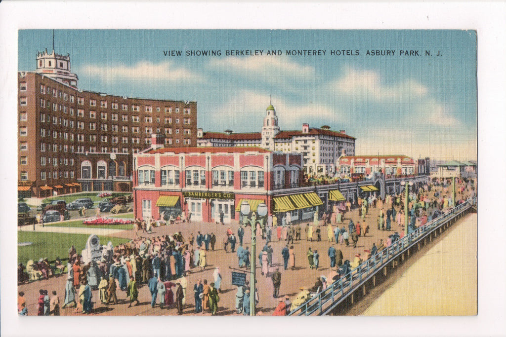 NJ, Asbury Park - Berkeley and Monterey Hotels - B17037