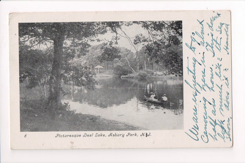 NJ, Asbury Park - Deal Lake, Picturesque view postcard - C17715
