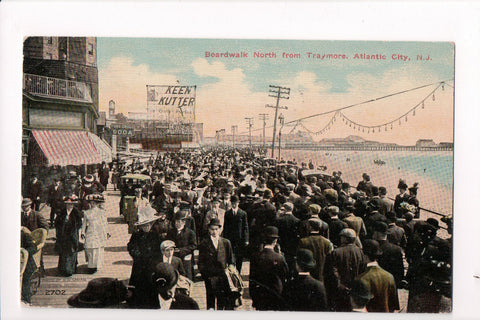 NJ, Atlantic City - Boardwalk, Keen Kutter Razor sign - CP0133