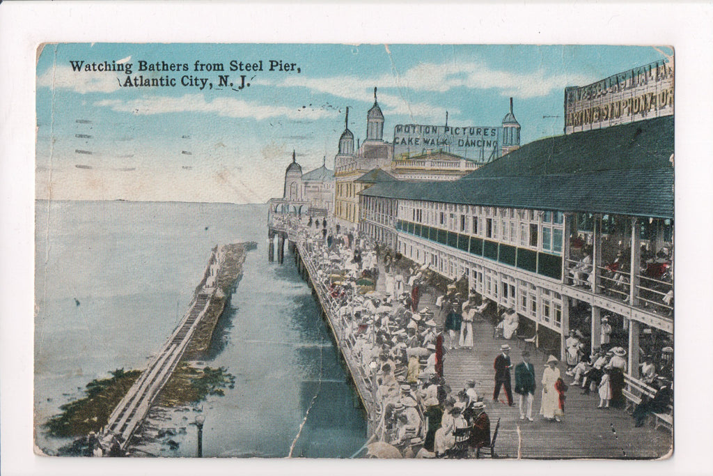 NJ, ATLANTIC CITY - Motion Picture, Cakewalk Dancing (original SOLD) - K03125