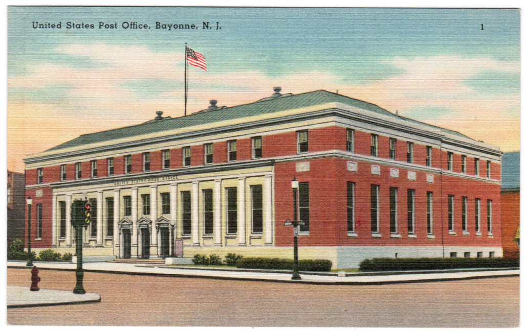 NJ, Bayonne - Post Office postcard - w01980