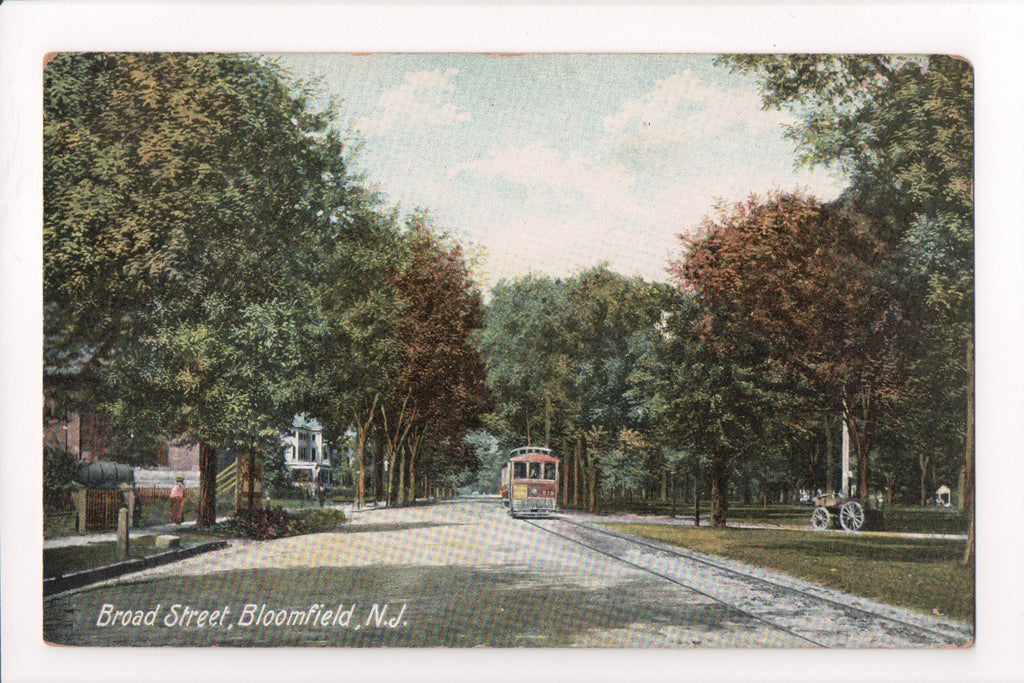 NJ, Bloomfield - Broad Street, street car (ONLY Digital Copy Avail) - B17008