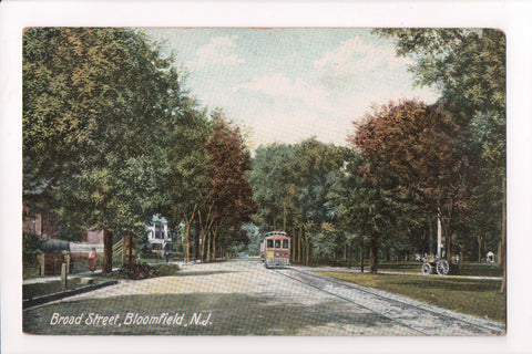 NJ, Bloomfield - Broad Street, street car (ONLY Digital Copy Avail) - B17008