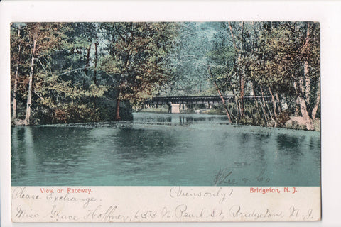 NJ, Bridgeton - View on Raceway - postcard mailed 1907 - J03100