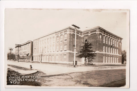 NJ, COLLINGSWOOD - Junior High School - RPPC - R00308