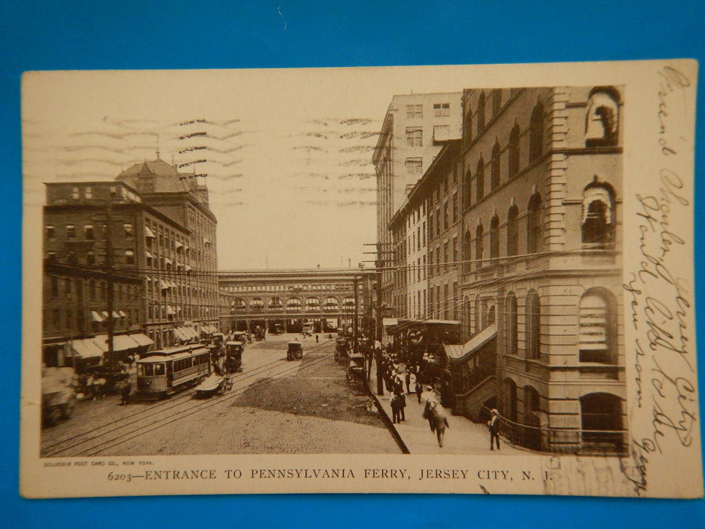 NJ, Jersey City - Entrance to Pennsylvania Ferry postcard - EP0014