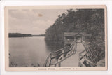 NJ, Lakewood - Kissing Bridge - close up of wooden bridge - w03819