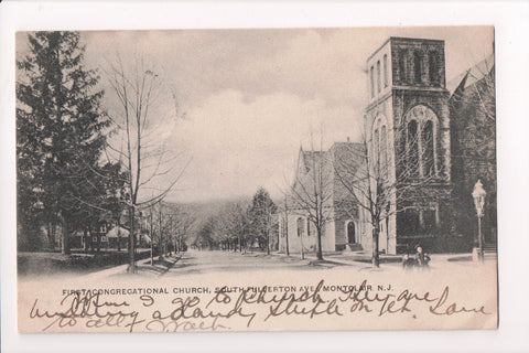 NJ, Montclair - First Congregational Church - 1906 postcard - D05075