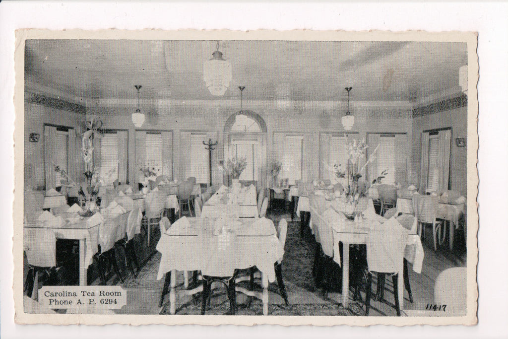 NJ, NEPTUNE - Carolina Tea Room interior postcard - D04182