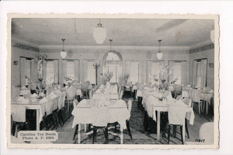 NJ, Neptune - Carolina Tea Room interior postcard - D04182