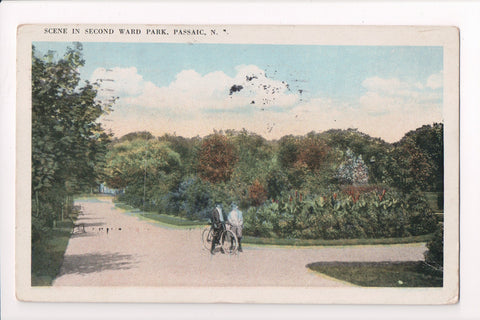 NJ, PASSAIC - Second Ward Park, white tires on bike on path - A07189