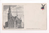 NJ, Paterson - Post Office, Court House - Strauss postcard - CP0312