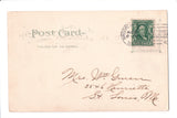 NJ, PATERSON - Passaic Falls, factory and houses - postcard - D08143
