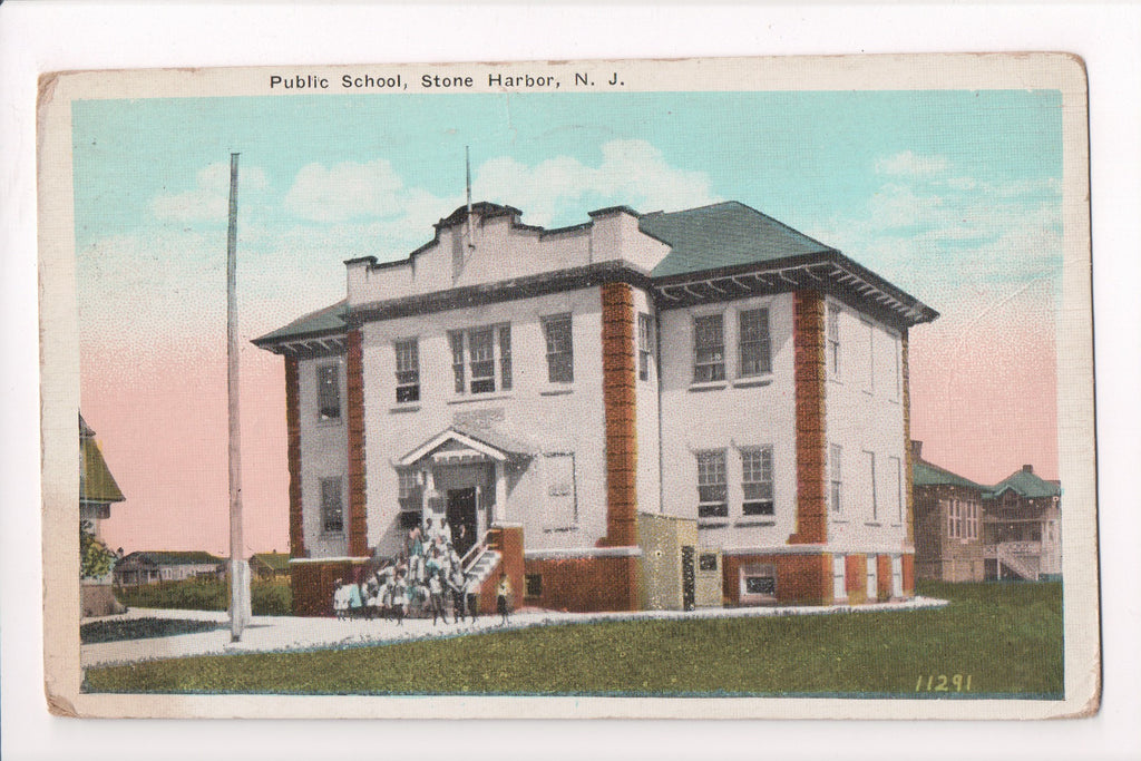 NJ, STONE HARBOR - Public School, students (original SOLD) - B17080