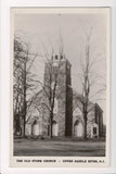 NJ, Upper Saddle River - Old Stone Church - RPPC - A06015