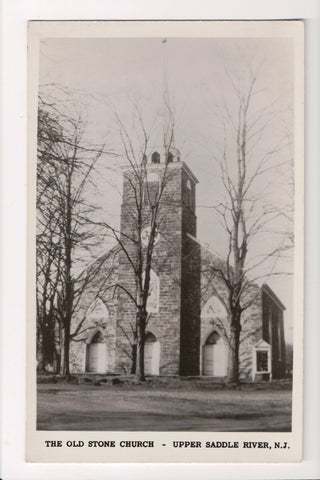 NJ, UPPER SADDLE RIVER - Old Stone Church - RPPC - A06015