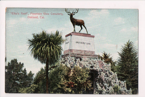 CA, Oakland - Mountain View Cemetery, ELKS REST - NL0081