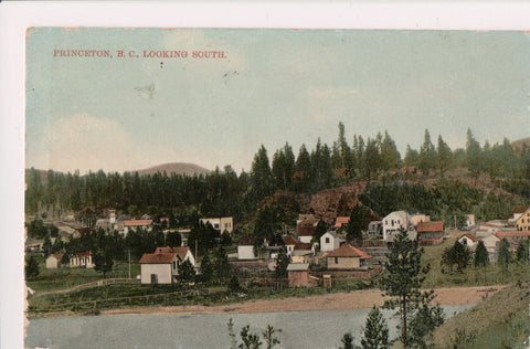Canada - PRINCETON, BC - Bird Eye View water and town - NL0132